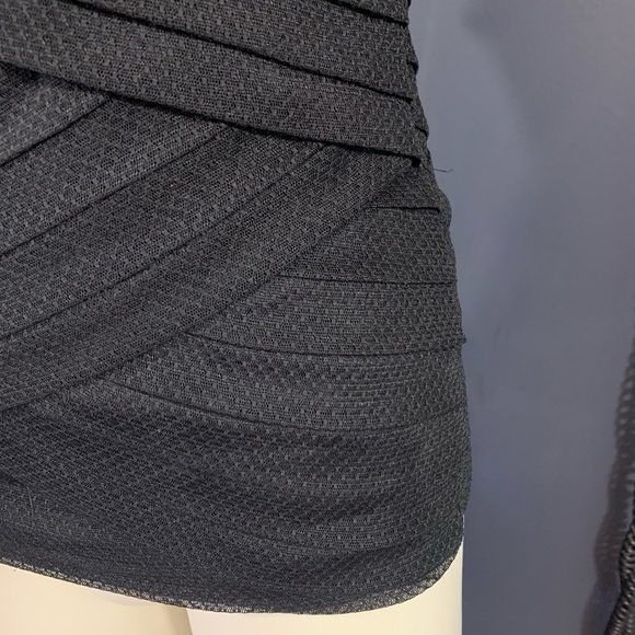 Bebe illusion sleeveless lace bandage ruched top - Picture 6 of 11